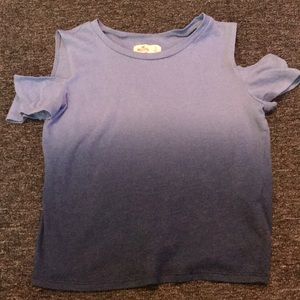 Blue ombré holister top